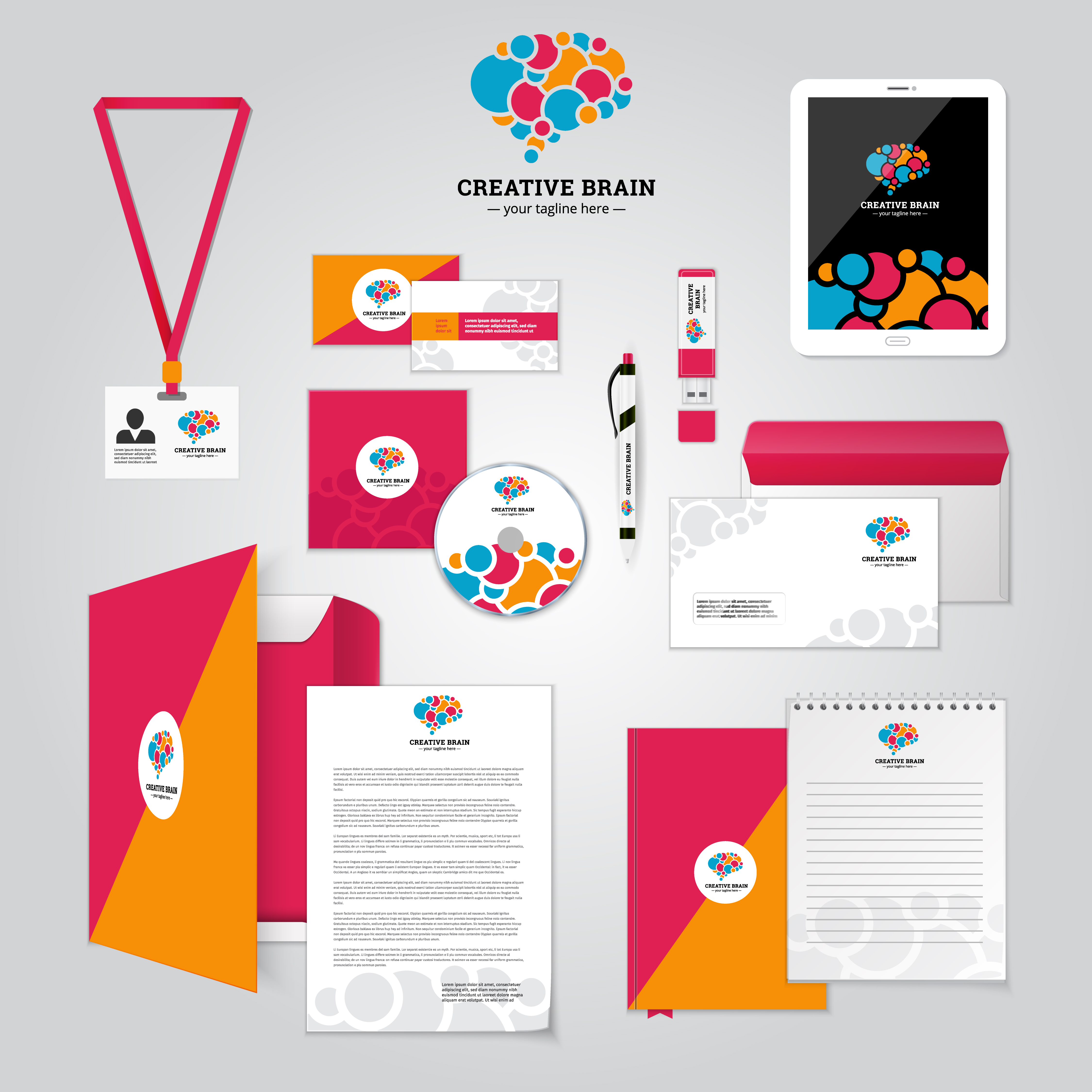 Corporate identity design package